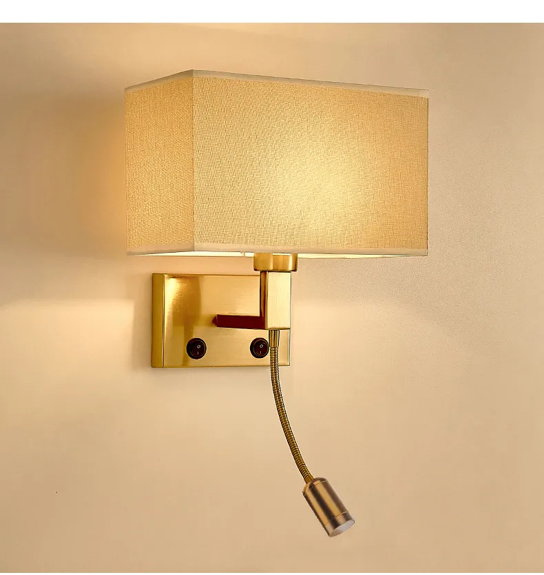 مصابيح حائط LED بسيطة من القماش