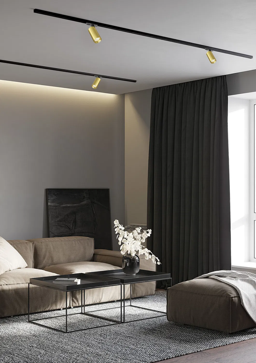 مصباح LED قابل للتعديل ذهبي 7W 12W ذكي قابل للتعتيم تويا Zigbee GU10