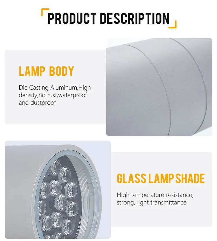 مصابيح حائط LED عصرية خارجية وداخلية