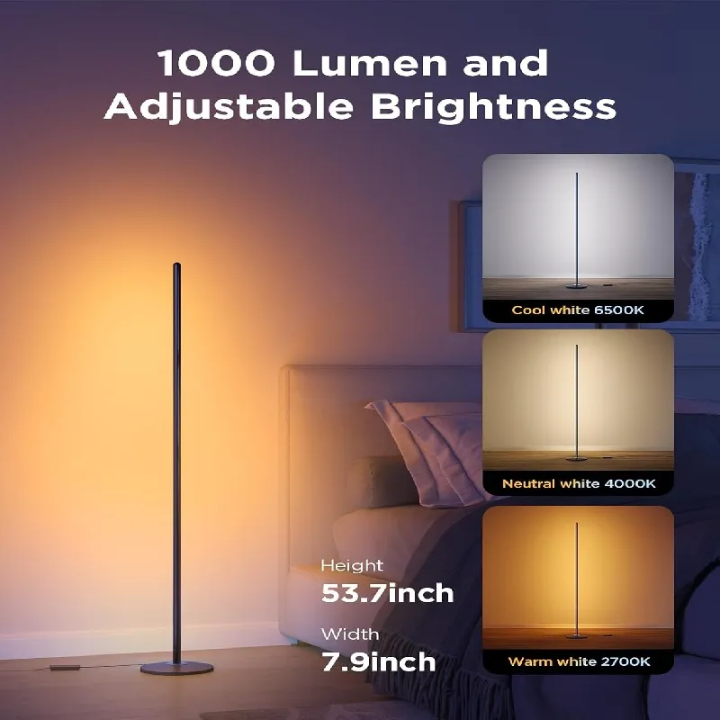 مصباح أرضي معدني LED زاوي بتقنية الألوان الرقمية RGB عالي الجودة من الشركة المصنعة للبيع بالجملة