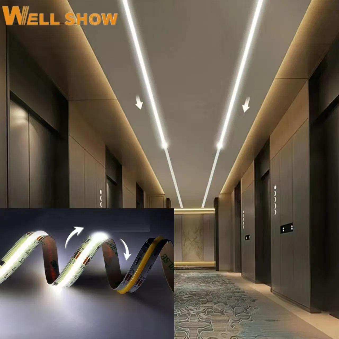 إضاءة شريط LED أبيض قابل للتعديل لممرات خيول السباق