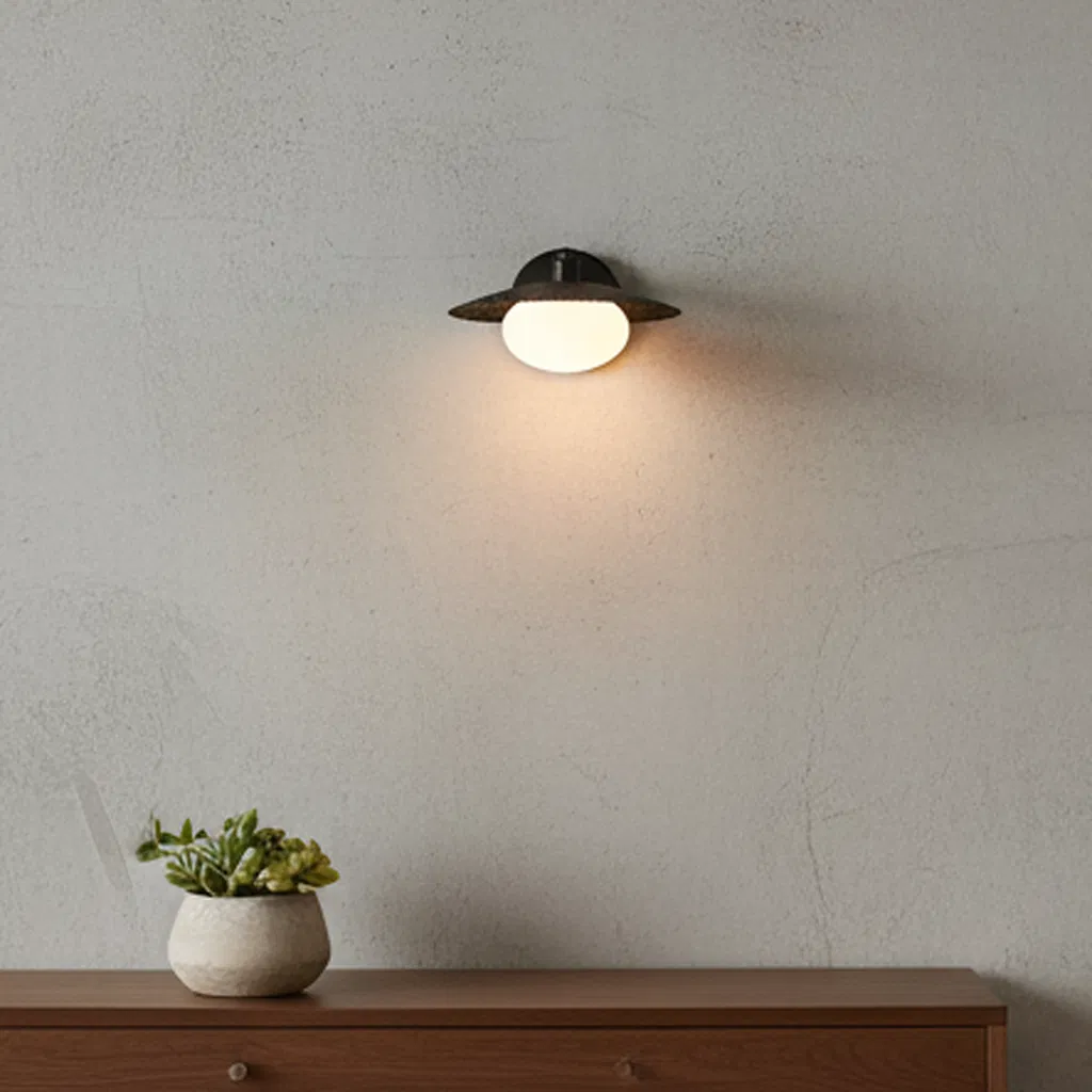 مصباح حائط LED عصري بتصميم زجاجي حديث للمنزل