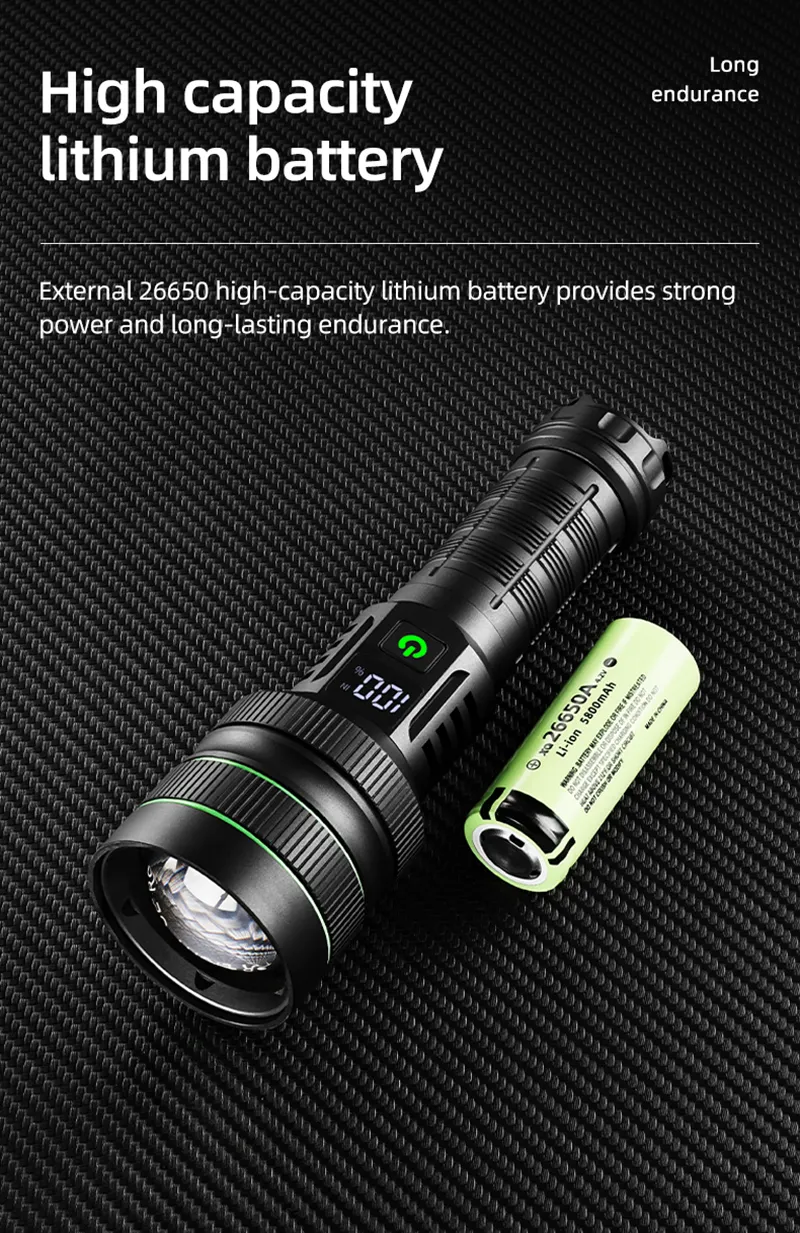 مصباح يدوي LED قوي