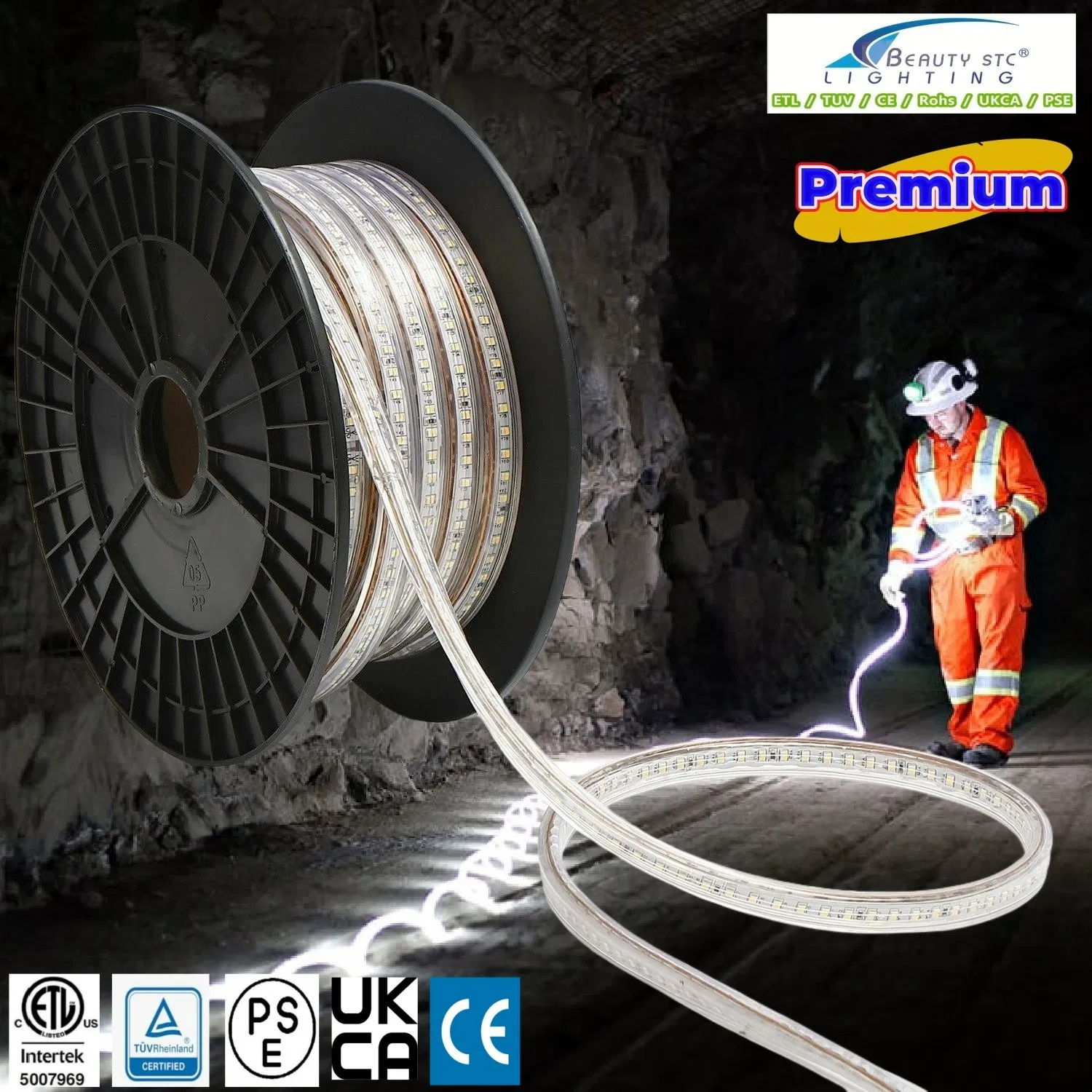 إضاءة شريط LED المتينة لتطبيقات التعدين تحت الأرض