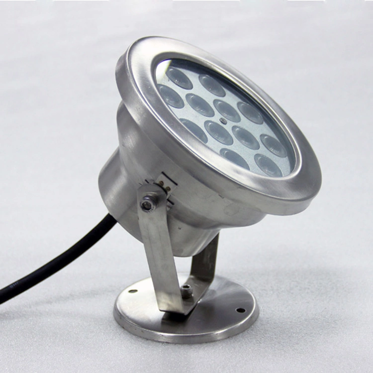 IP68 ضوء LED نافورة تحت الماء من الفولاذ المقاوم للصدأ RGB المقاوم للماء 12V 24V