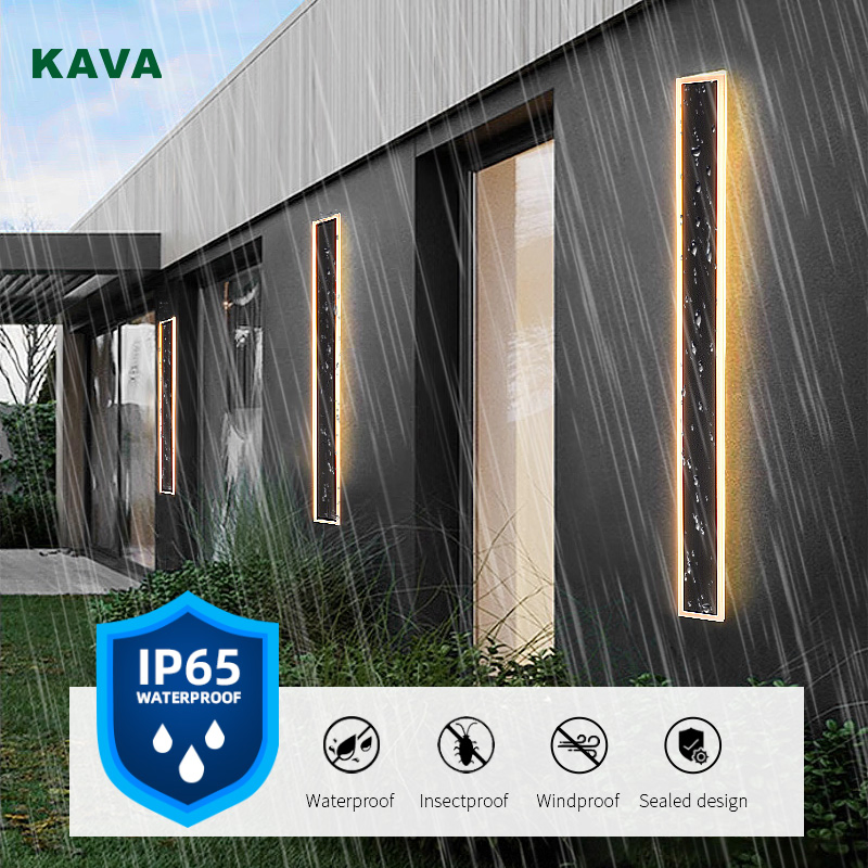 مصباح حائط LED حديث خارجي شريطي IP65 للحديقة