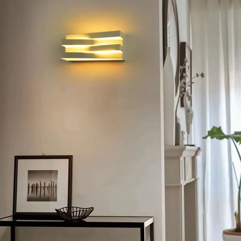 مصباح حائط LED للإضاءة في الحديقة والمنزل، مصابيح تثبيت على الحائط، مصباح خارجي مقاوم للماء، مصباح حائط للفيلا، مدخل الشرفة، بوابة الممر، مصباح الجدار في الشرفة