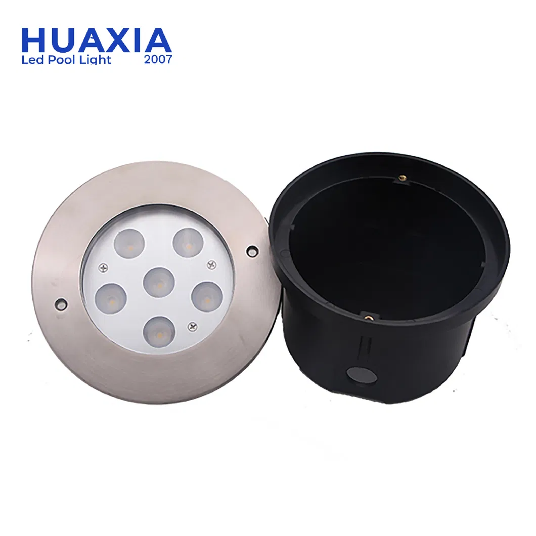 IP68 6W 24V إضاءة LED مدمجة تحت الأرض تحت الماء لحمام السباحة