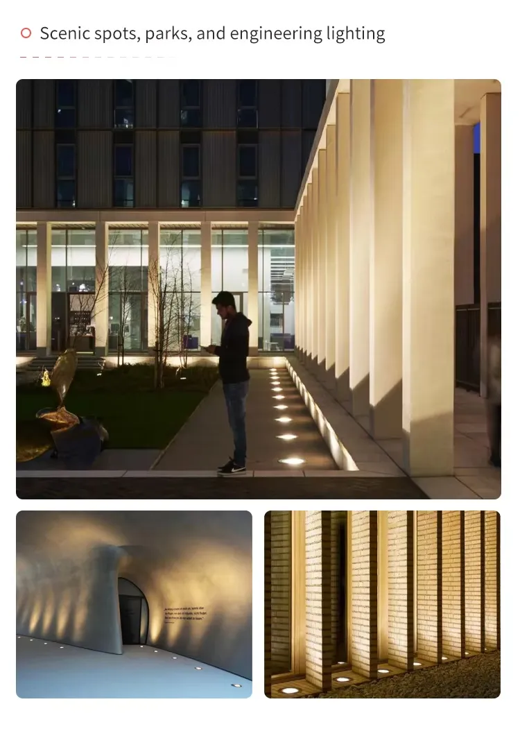 IP67 مصباح أرضي LED مضاد للماء من الفولاذ المقاوم للصدأ مدمج للإضاءة الخارجية للمناظر الطبيعية