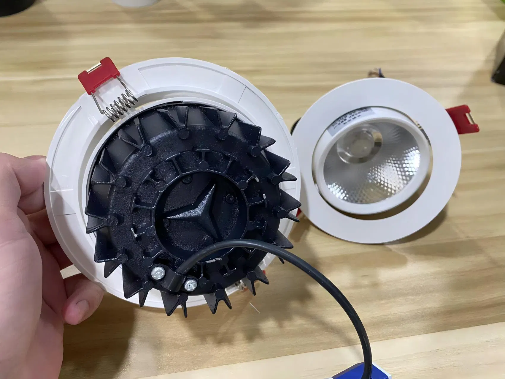 5W 2 مصابيح LED COB بقوة إنش 3000-6000K AC185-265V إضاءة داخلية لغرفة المعيشة وديكور غرفة النوم بقعة مدمجة دائرية