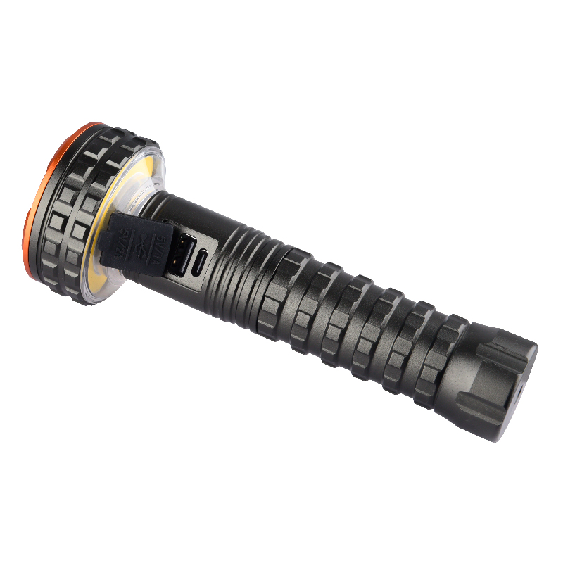 مصباح يدوي من سبائك الألمنيوم مع 6 الصين P50 و 15W مصابيح LED COB