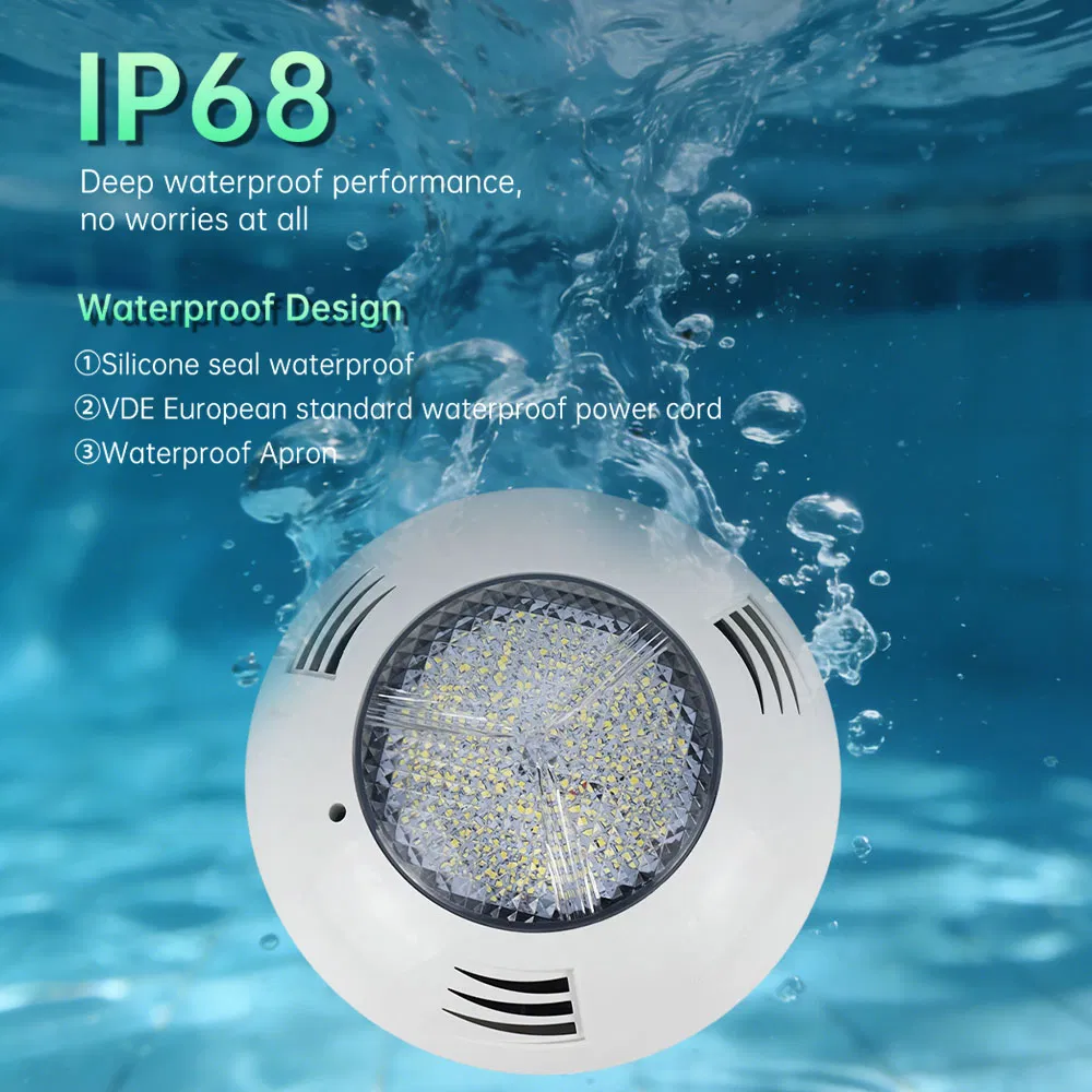 مصنع محترف ضوء LED تحت الماء IP68 مقاوم للماء 12V 18W ضوء مسبح RGB