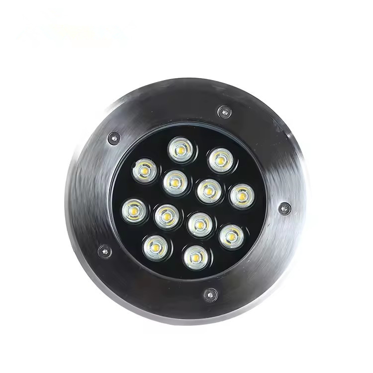 إضاءة تحت الأرض بتقنية LED RGB نابضة بالحياة مع جهاز تحكم عن بُعد لاسلكي