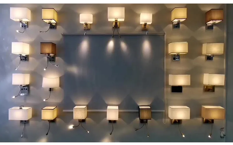 مصابيح حائط LED بسيطة من القماش
