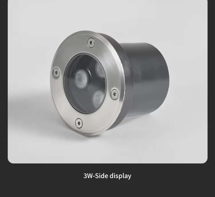 IP67 مصباح أرضي LED مضاد للماء من الفولاذ المقاوم للصدأ مدمج للإضاءة الخارجية للمناظر الطبيعية