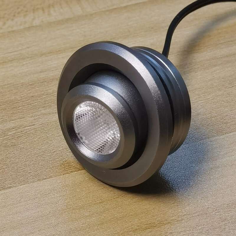12V ضوء LED مدمج قابل للتعديل للكارافان والحافلة، ضوء كابينة، ضوء خريطة LED، ضوء قبة، ضوء قراءة قابل للتوجيه، ضوء بقعة