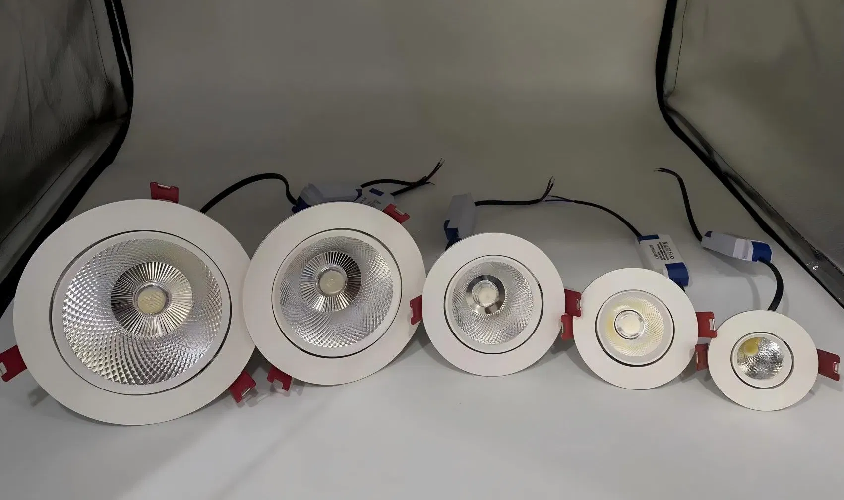 5W 2 مصابيح LED COB بقوة إنش 3000-6000K AC185-265V إضاءة داخلية لغرفة المعيشة وديكور غرفة النوم بقعة مدمجة دائرية