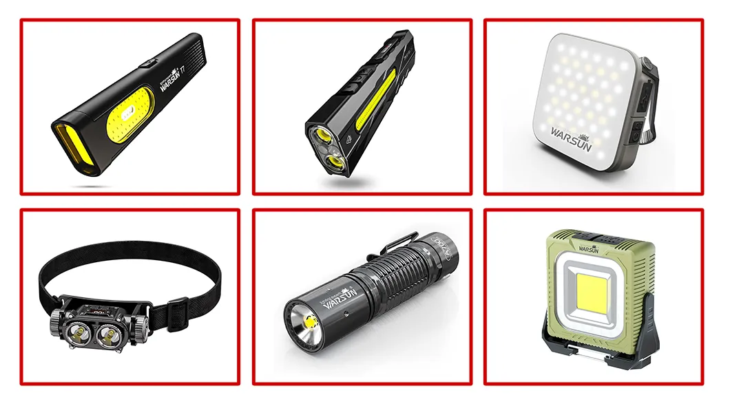 مصباح يدوي LED محمول ثقيل للاستخدام الخارجي