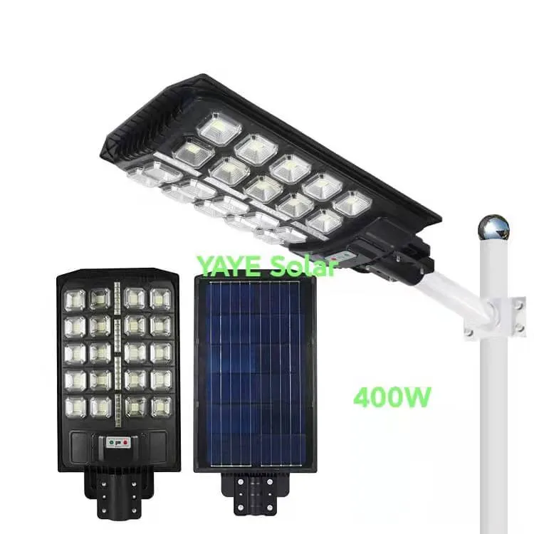إضاءة خارجية بالطاقة الشمسية LED الشارع الكاميرا جميع في واحد COB SMD جدار الفيضانات حديقة إضاءة الطرق