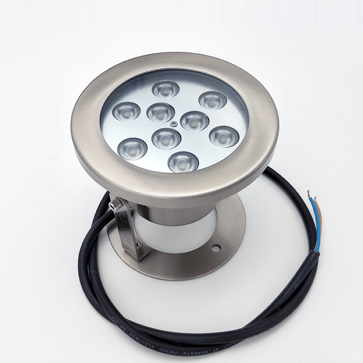 IP68 ضوء LED نافورة تحت الماء من الفولاذ المقاوم للصدأ RGB المقاوم للماء 12V 24V