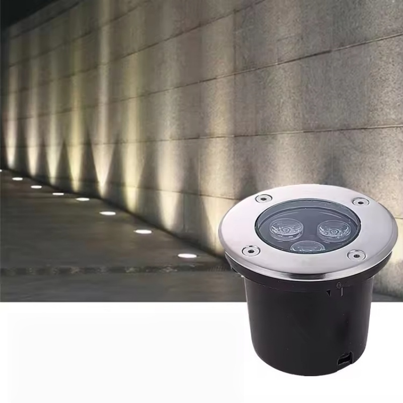 IP67 مصباح أرضي LED مضاد للماء من الفولاذ المقاوم للصدأ مدمج للإضاءة الخارجية للمناظر الطبيعية