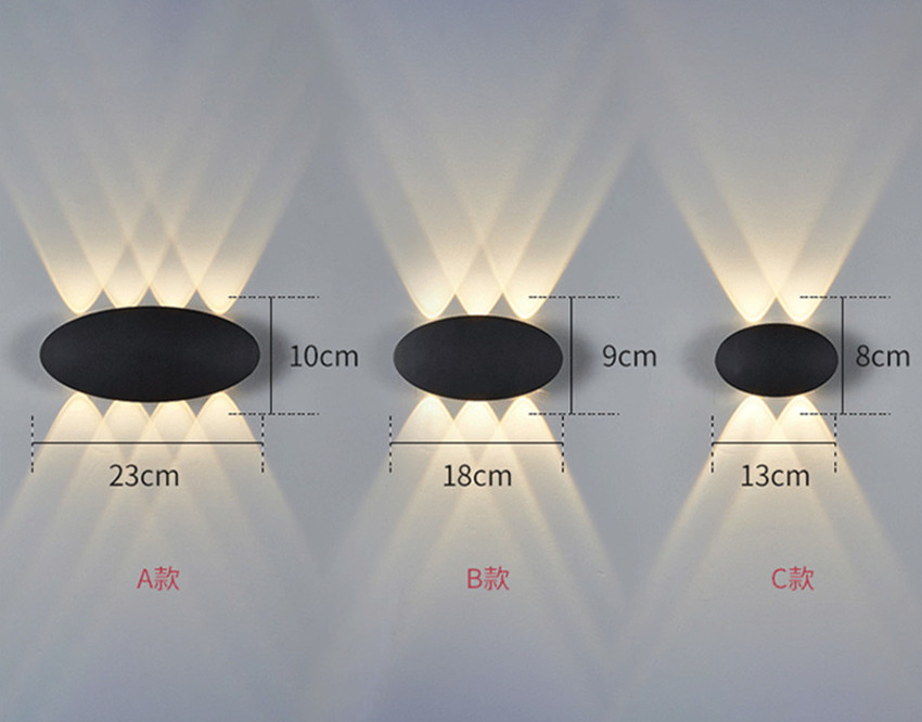 مصباح حائط LED معدني أسود لغرفة النوم في فندق على طراز الشمال الأوروبي مع درج وممر 8W لون RGB