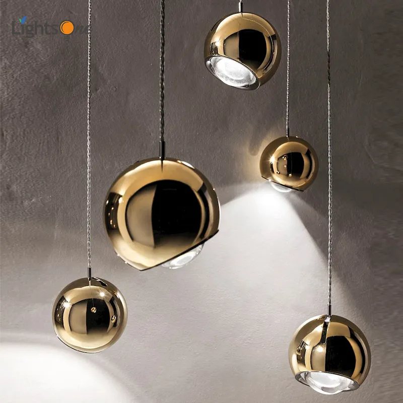 مصباح ب pendule نوردية ذهبية مصمم بسيط لغرفة النوم الحديثة والسلم الحديث وبار المطعم (WH-AP-148)