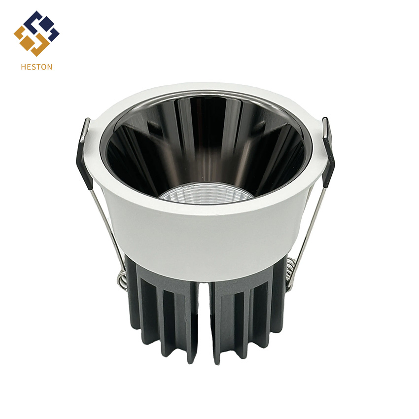 إضاءة LED داونلايت بألوان مختلفة لجسم المصباح الألمنيوم عالي السطوع 12W سبوتلايت