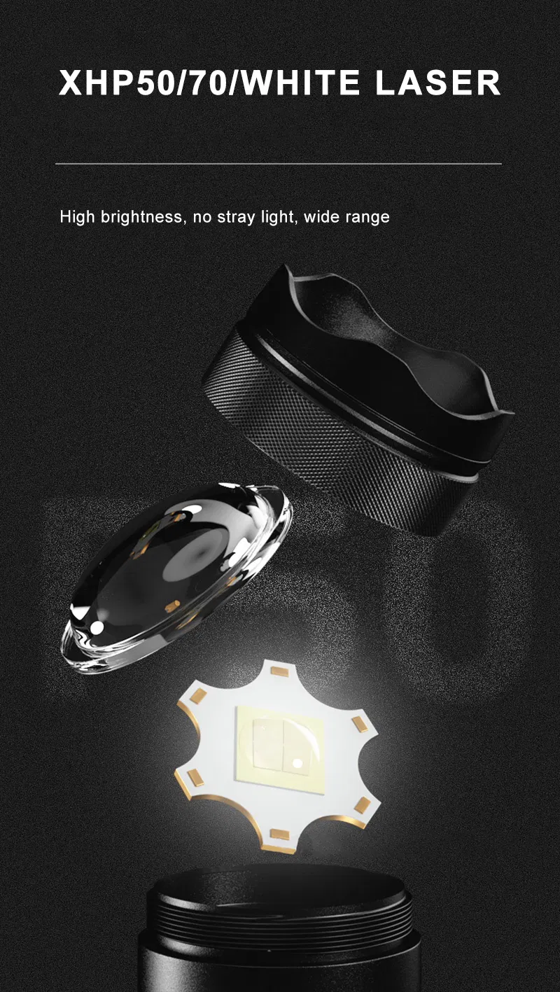 تفاصيل مصباح شحن USB تكتيكي