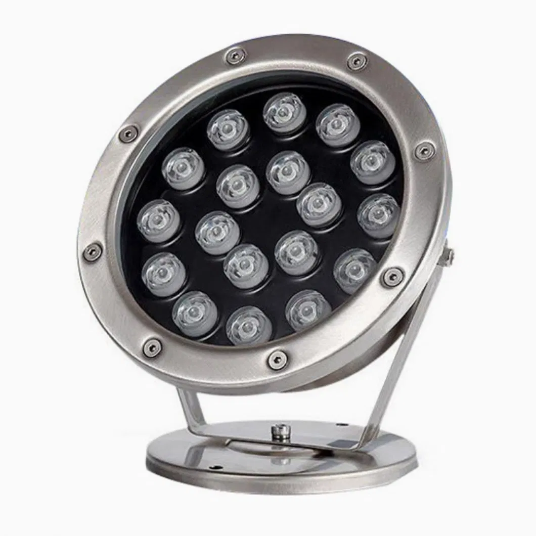 IP68 ضوء LED مضاد للماء تحت الماء 316L ضوء تحت الماء من الفولاذ المقاوم للصدأ