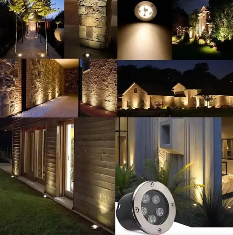 IP67 إضاءة LED مدفونة خارجية مقاومة للماء عالية السطوع لإضاءة واجهة المباني تحت الأرض