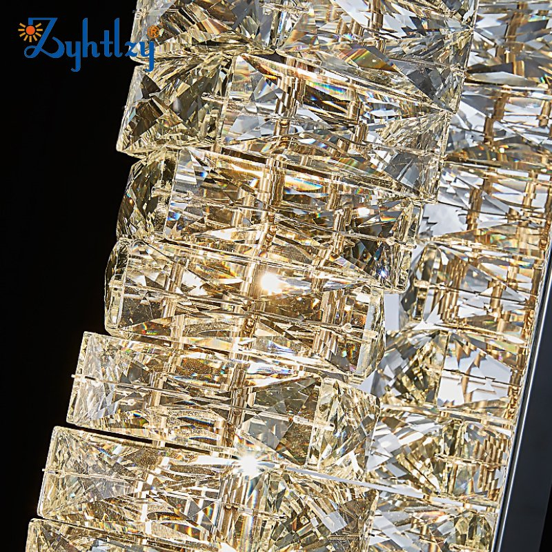تصميم داخلي فاخر زخرفي حديث مصباح جداري كريستالي LED فندق إضاءة بجانب السرير ديكور داخلي غرفة المعيشة منزل زخرفة مصباح جداري حديث (B003)