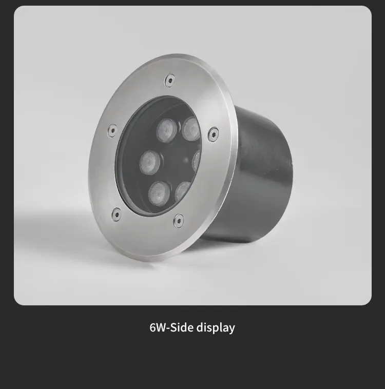 IP67 مصباح أرضي LED مضاد للماء من الفولاذ المقاوم للصدأ مدمج للإضاءة الخارجية للمناظر الطبيعية