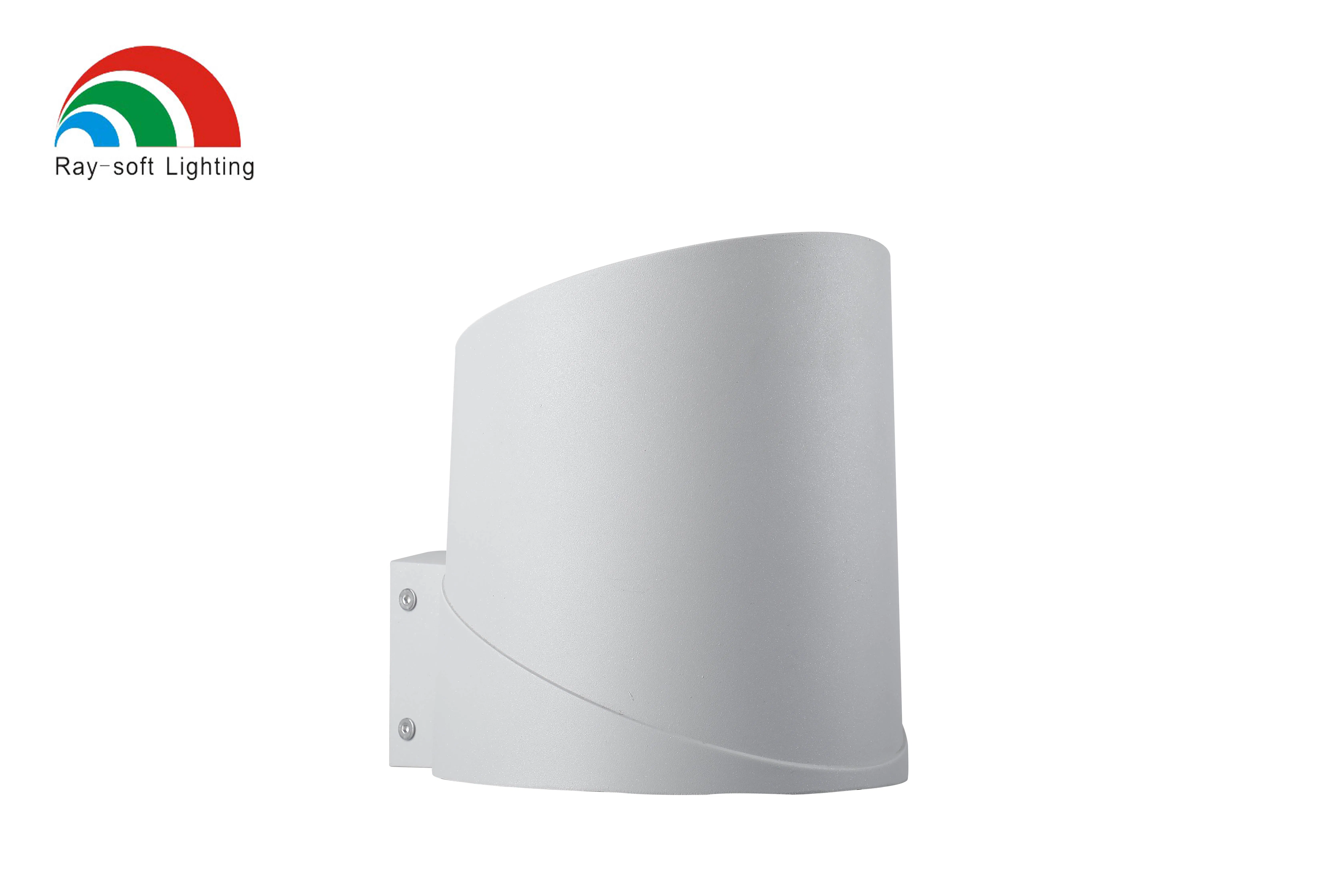 قالب خاص 10W/15W/20W/24W/30W/40W/50W مصباح LED IP65 مقاوم للماء من الألومنيوم الأسطواني الدائري مقاوم للماء للتركيب الخارجي على الجدران