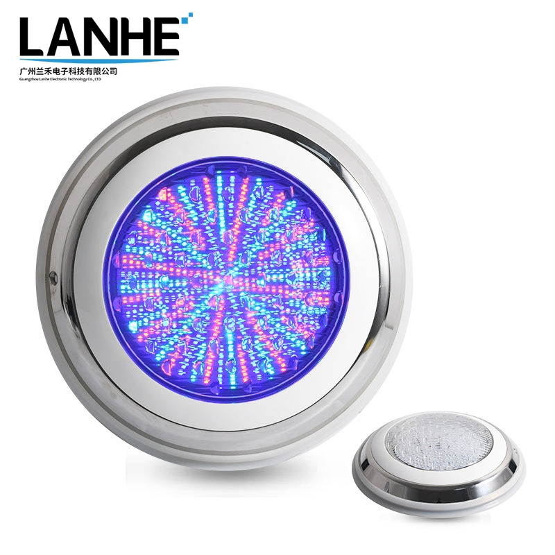 أضواء سباحة LED احترافية من الفولاذ المقاوم للصدأ، بيضاء وزرقاء، RGB، مقاومة للماء، مثبتة على السطح، أضواء تحت الماء لحمام السباحة، جملة