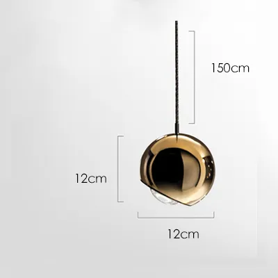 مصباح ب pendule نوردية ذهبية مصمم بسيط لغرفة النوم الحديثة والسلم الحديث وبار المطعم (WH-AP-148)