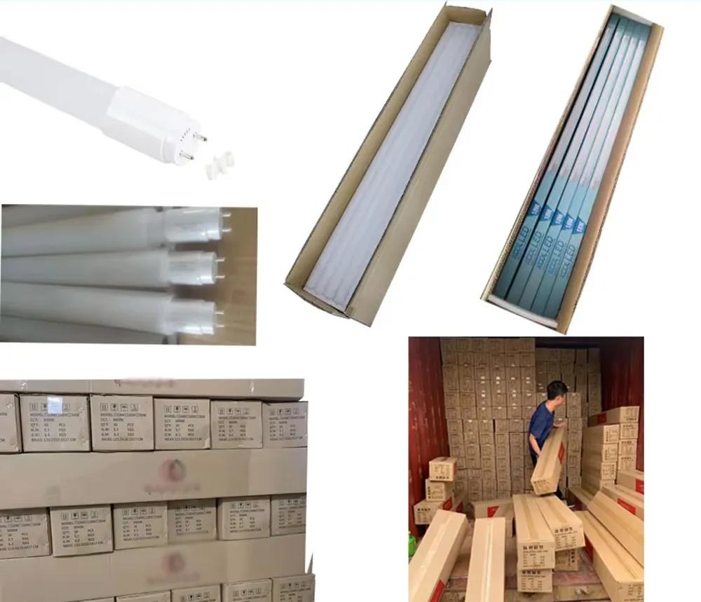 التغليف والشحن لأنبوب LED T8