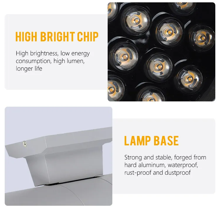 أضواء حائط LED للحدائق والشرفات