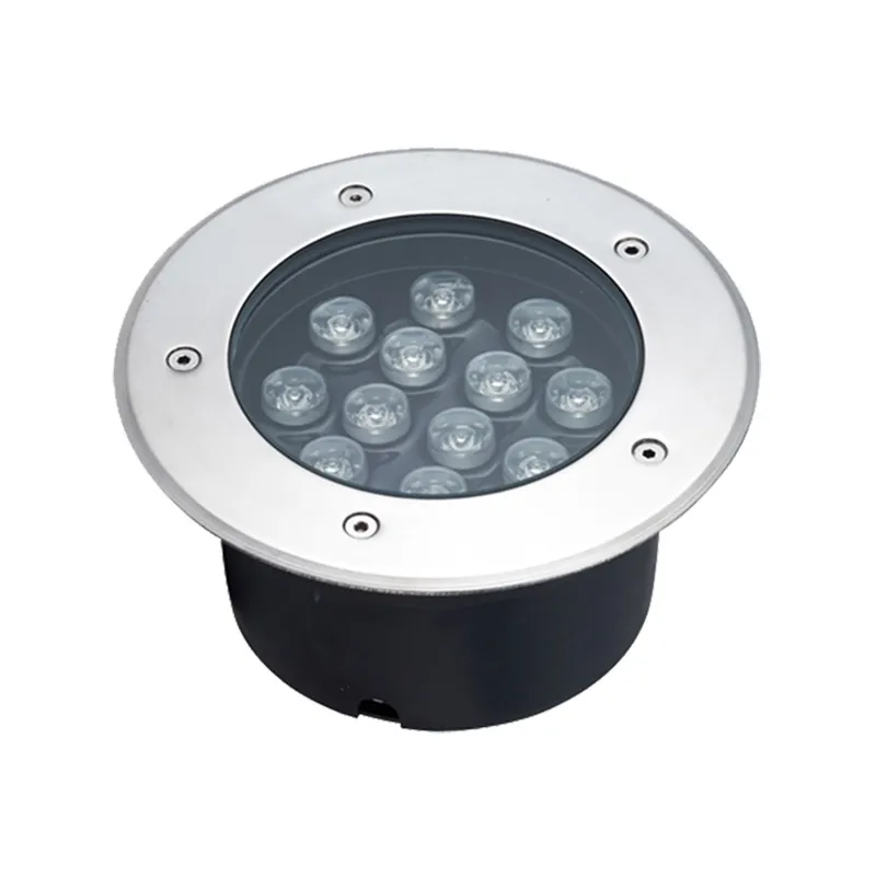 إضاءة تحت الأرض بتقنية LED RGB نابضة بالحياة مع جهاز تحكم عن بُعد لاسلكي