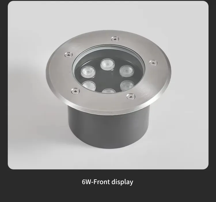 IP67 مصباح أرضي LED مضاد للماء من الفولاذ المقاوم للصدأ مدمج للإضاءة الخارجية للمناظر الطبيعية