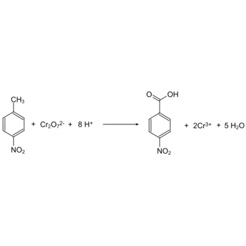 4-Nitrobenzoic acid chemical structure diagram