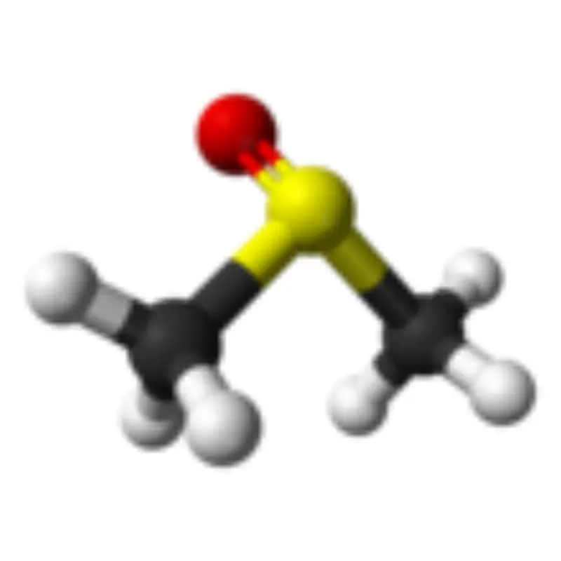 Dimethyl-sulfoxide-3D-balls