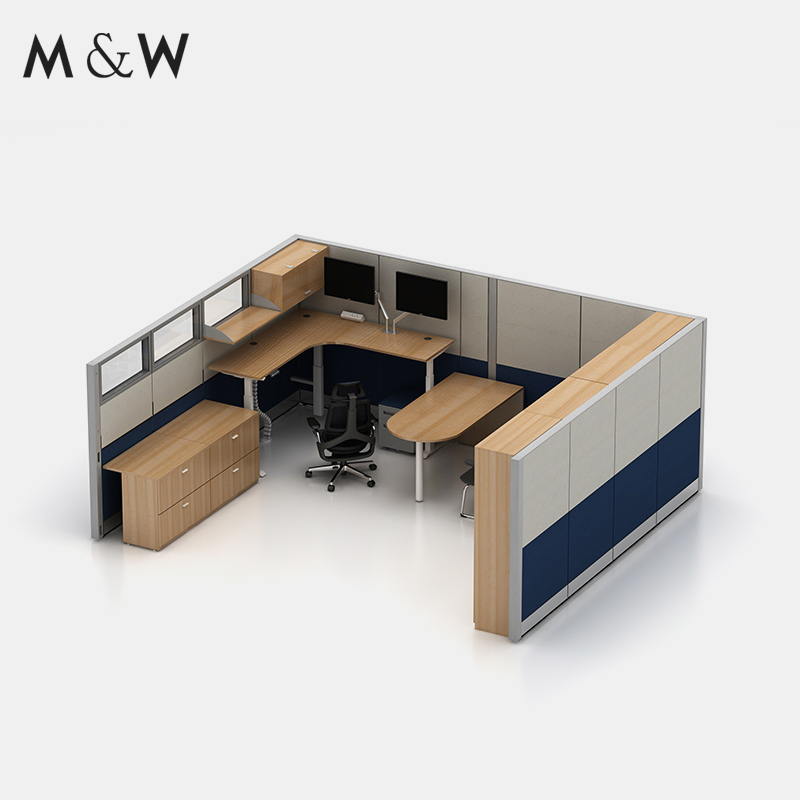 M&W America Bank Project Divider Partition Cubicle Custom Furniture Workstation Commercial Office Furniture