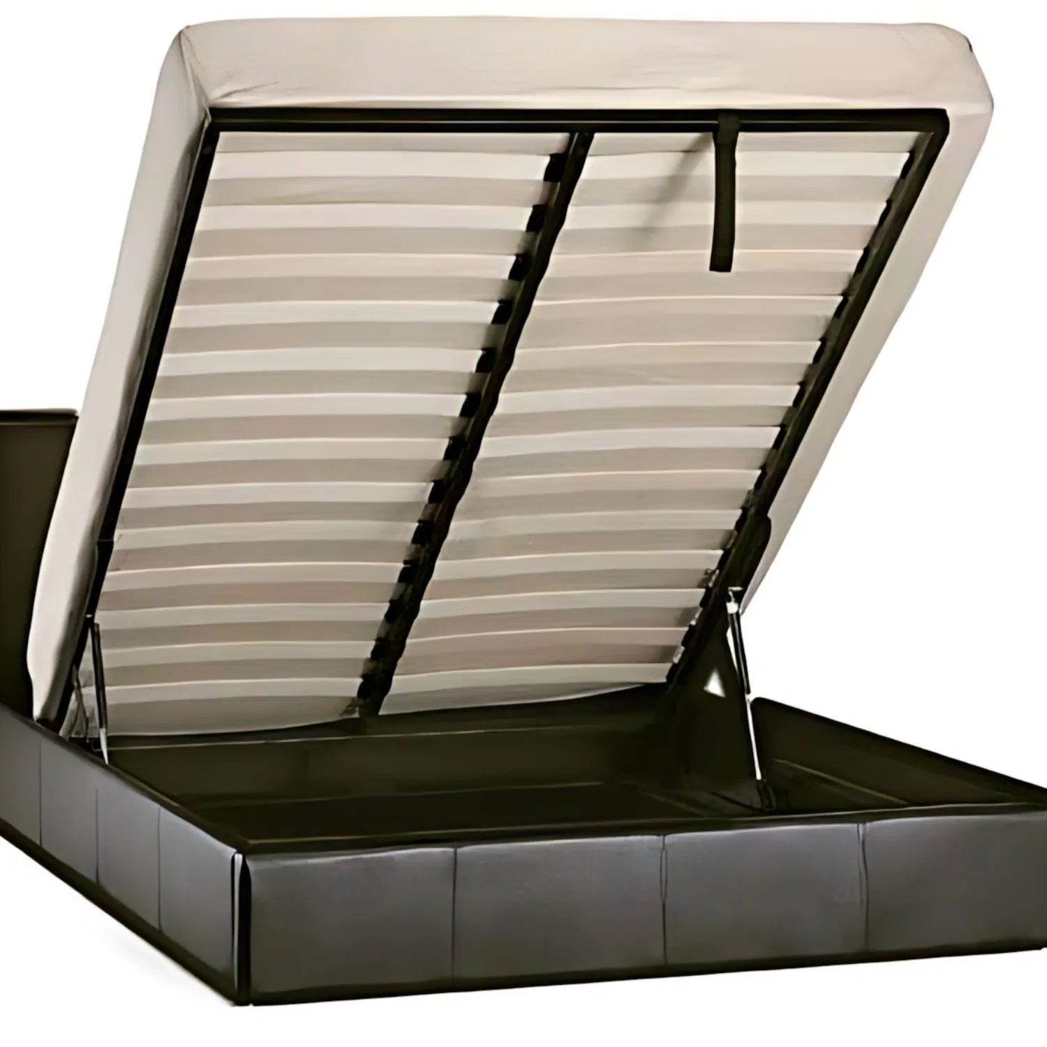 CE/FSC Certification Square Corner Easy Assembly Space Saving King/Queen Metal Bed Frame with Reinforced Angle Bed Base Design for Mattress Support