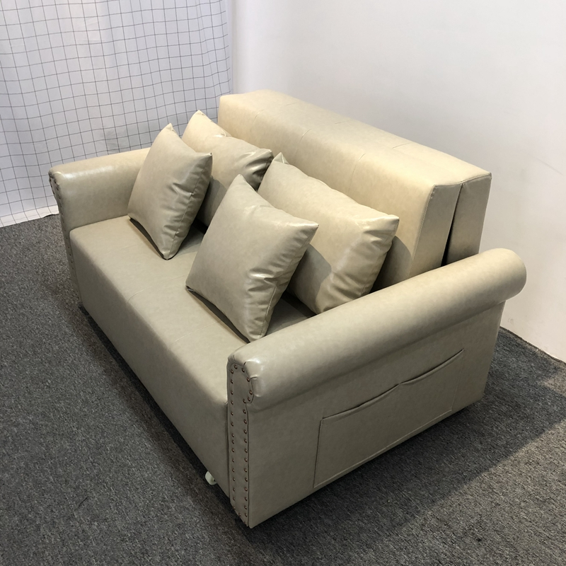 Italian Classic Customized Color Home Furniture Leather Loveseat Chesterfield Sofa Bed