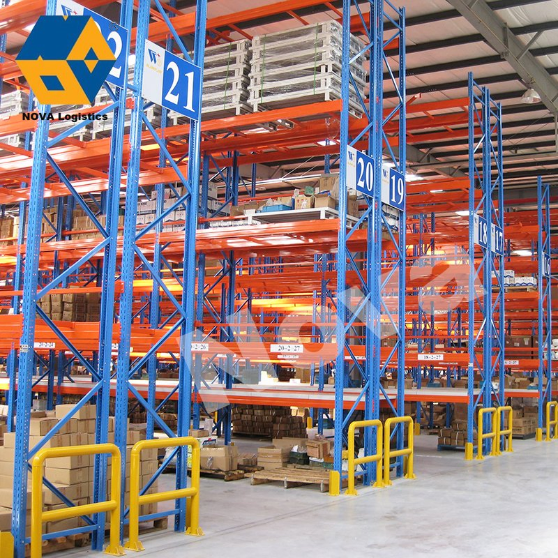 Customized Automatic Storage Retrieval System Asrs Racking System Smart Selective Warehouse Storage Shelf Multi Level Q235 Steel Metal High Duty Pallet Rack
