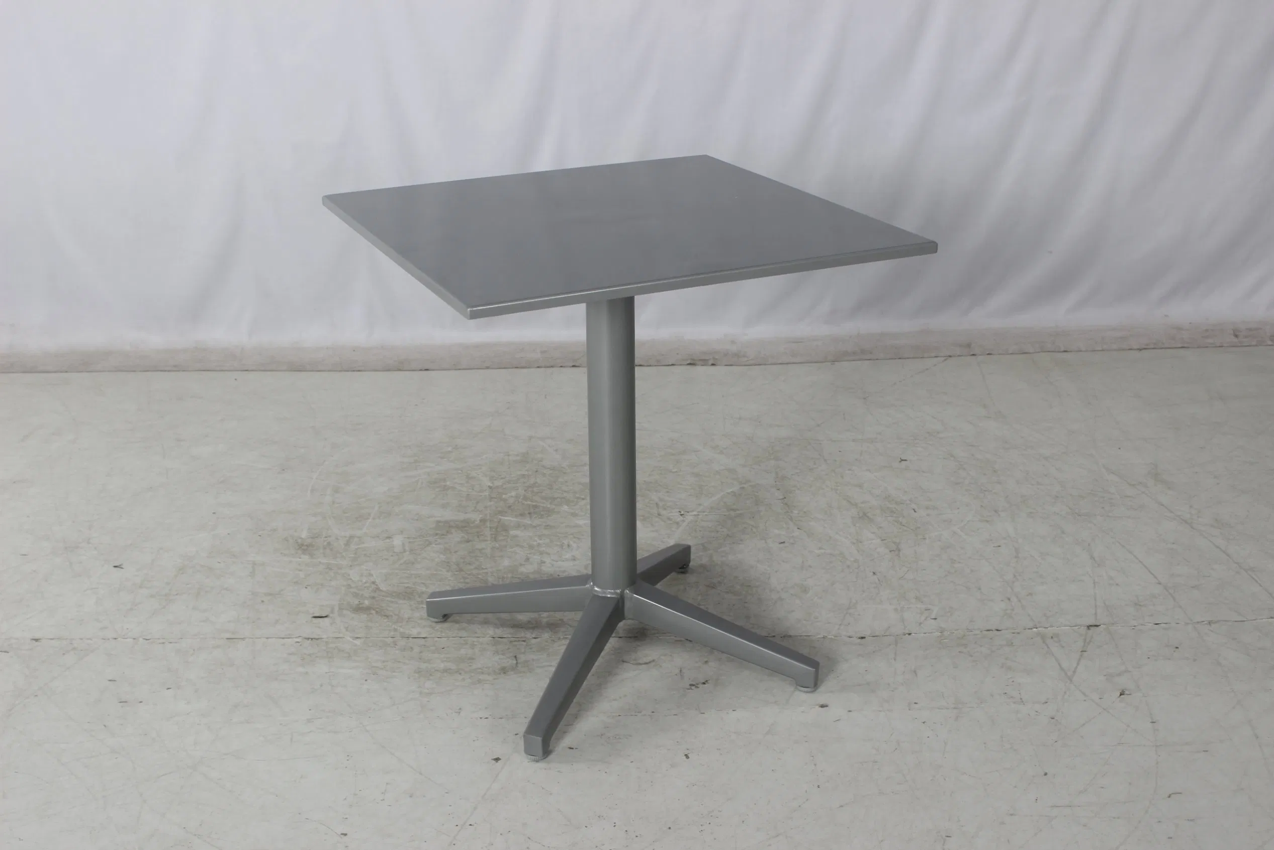 Modern Outdoor Restaurant Garden 3 Pieces Aluminum Coffee Table Chairs Dining Furniture