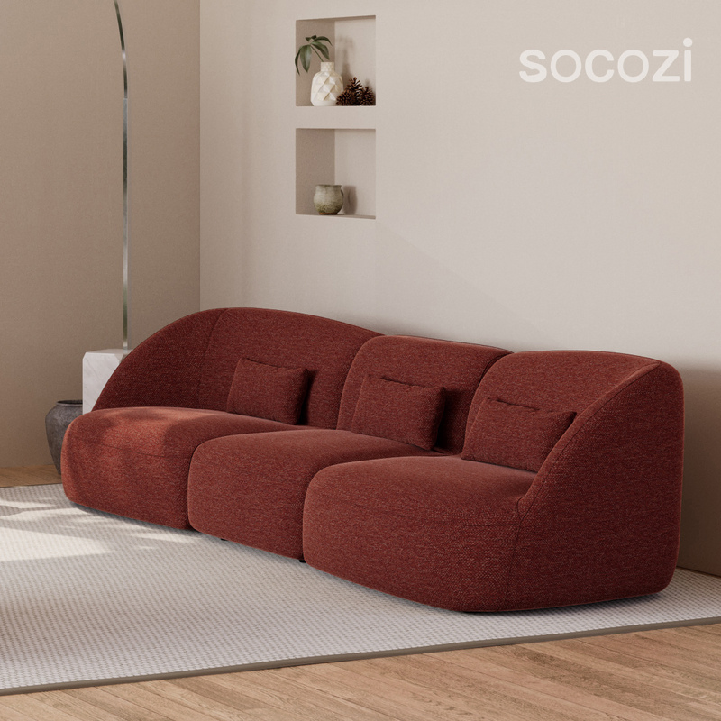 Modern Home Green Couch 2 Seater Loveseat Couches Set Fabric Modular Sofa