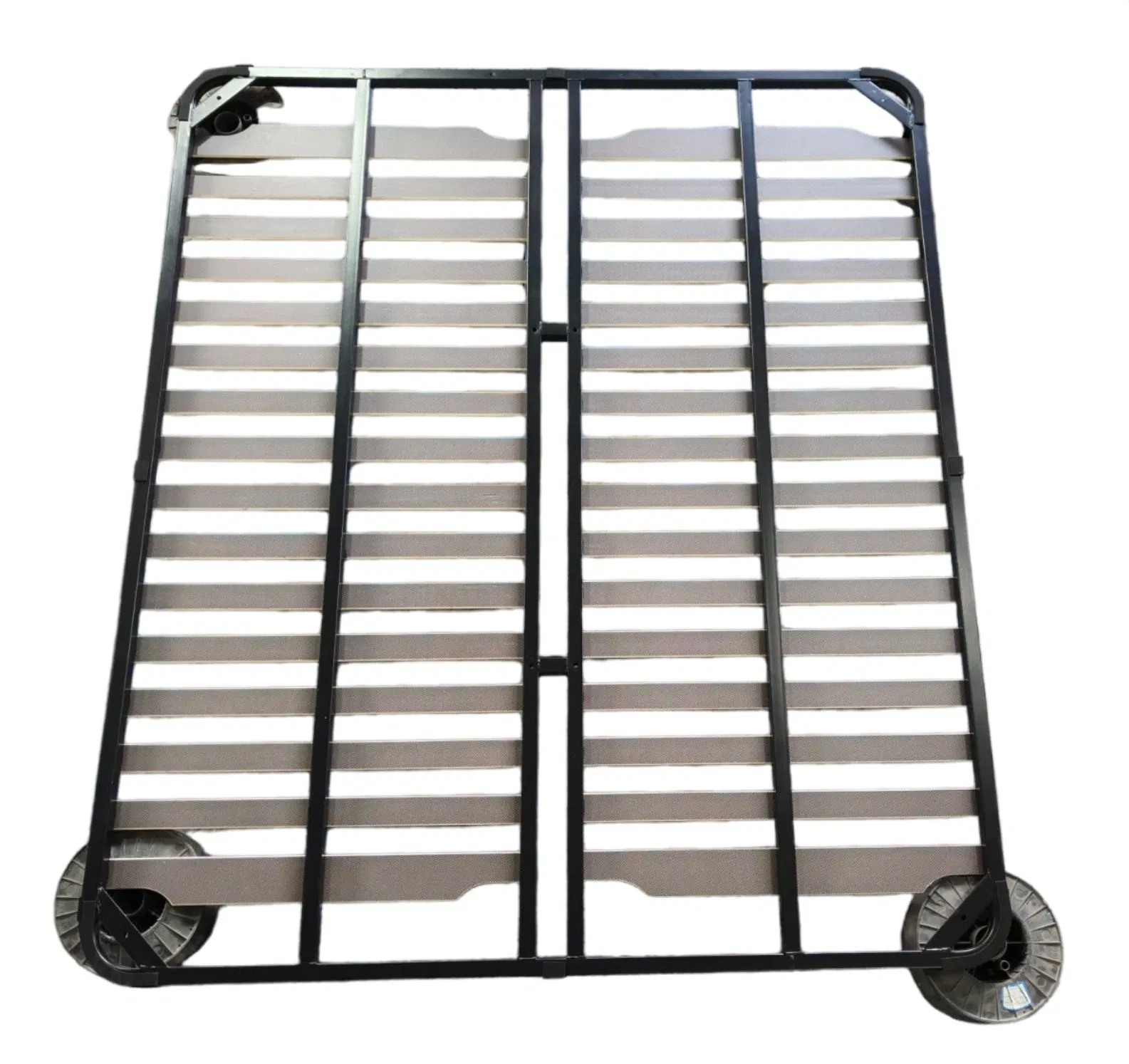 Long-Term Use Noise-Reducing Cost-Effective Robust Iron Slatted Bed Storage Frame
