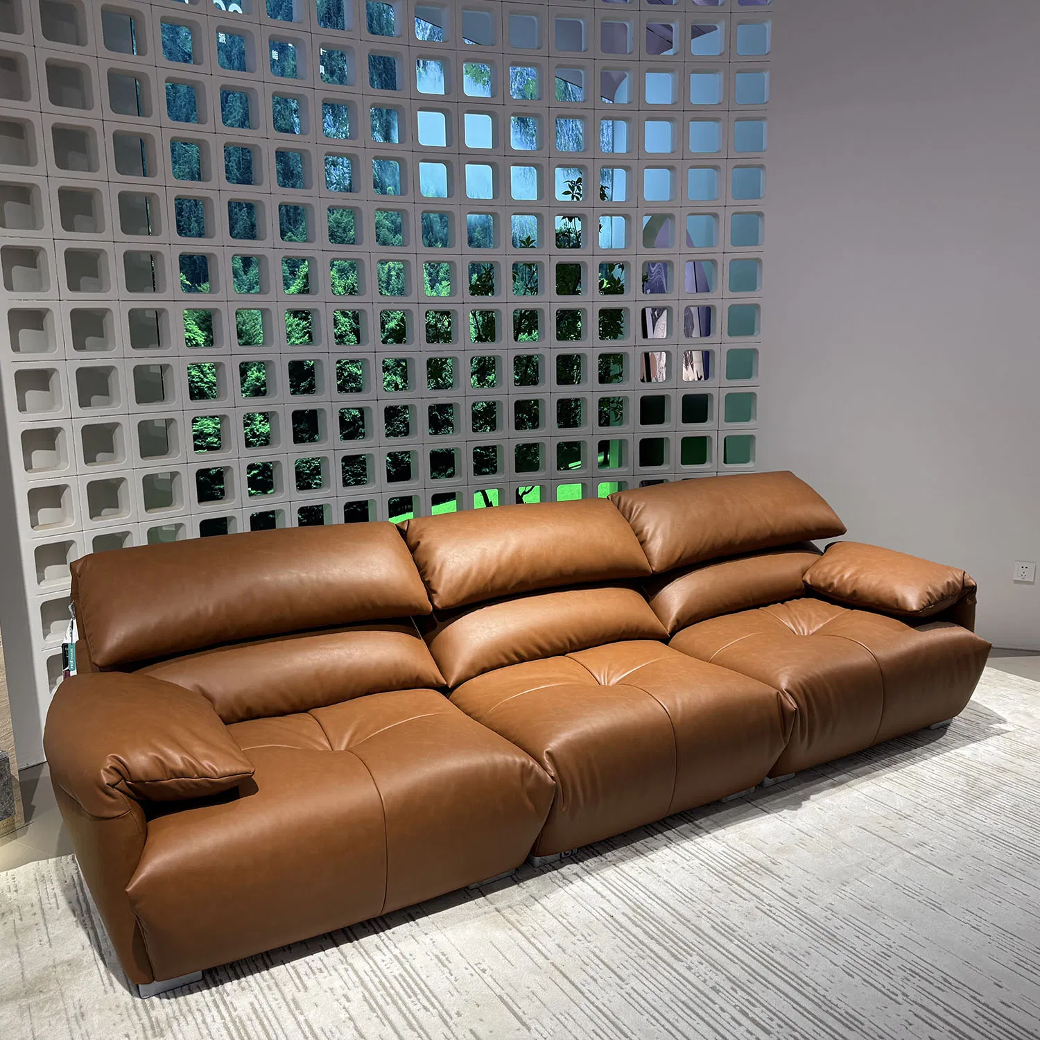 Modern Home Living Room Furniture Sectional Sofa Loveseat Brown Red Sofa